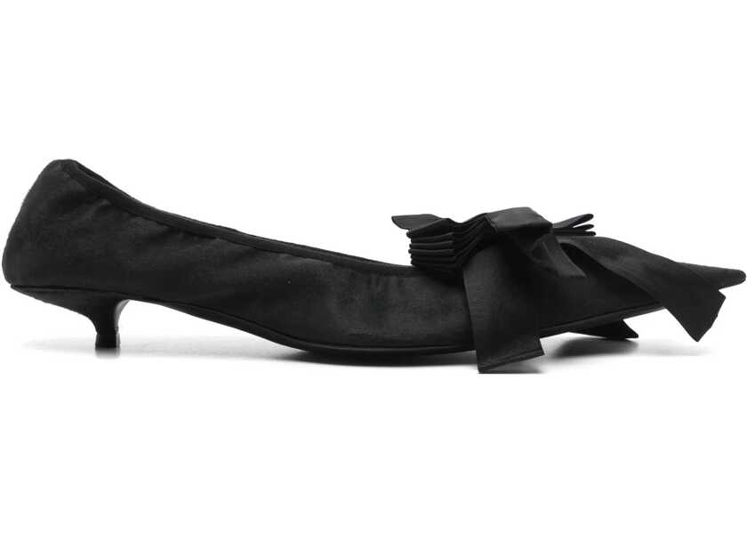 Pantofi stiletto Balenciaga Canvas Louis Pumps With Front Bow 2Cm Black Femei (BM 18951487) 1
