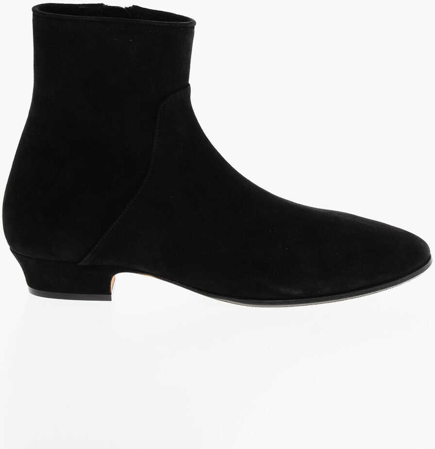 Botine THE ROW Suede Awar Flat Booties Black Femei (BM 18951493) 3