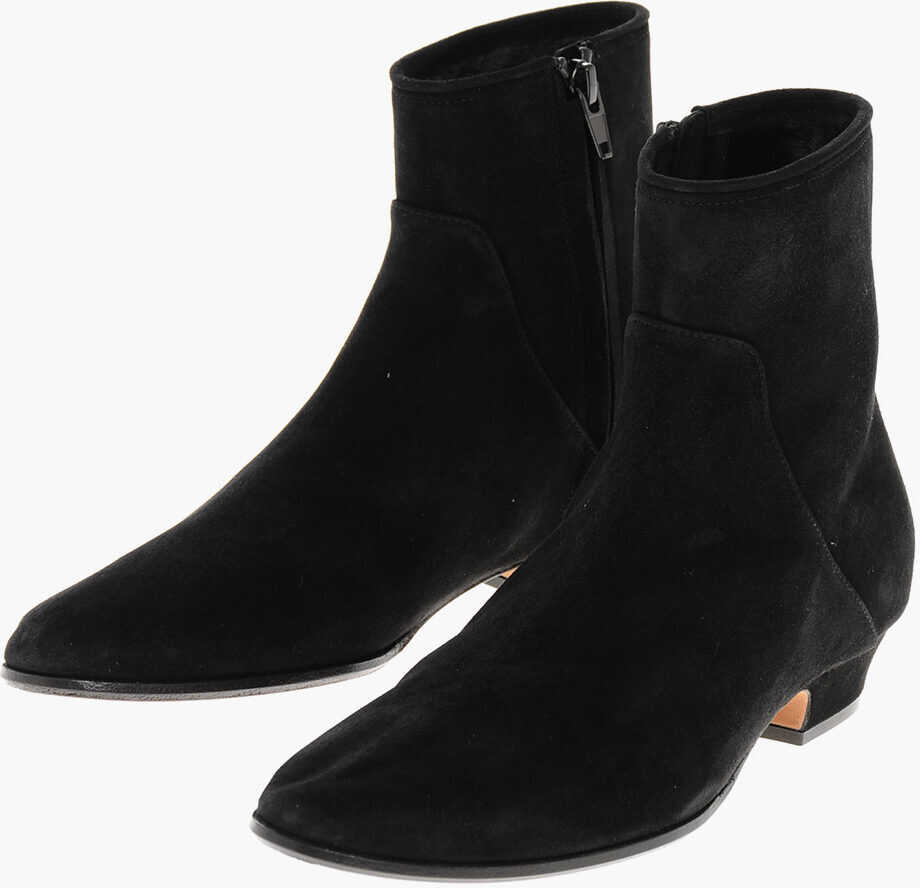 Botine THE ROW Suede Awar Flat Booties Black Femei (BM 18951493) 1