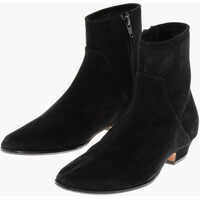 Botine Suede Awar Flat Booties Femei