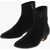 THE ROW Suede Awar Flat Booties Black