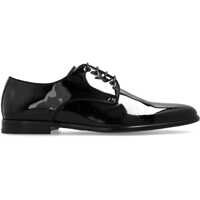 Pantofi Oxford Patent Leather Glossy Derby Shoes Barbati