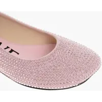 Balerini casual Dama - Balerini casual Loewe All-Over Rhinestoned Leather Ballet Flats Pink Femei (BM 18951499) - B-mall.ro