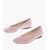 Loewe All-Over Rhinestoned Leather Ballet Flats Pink