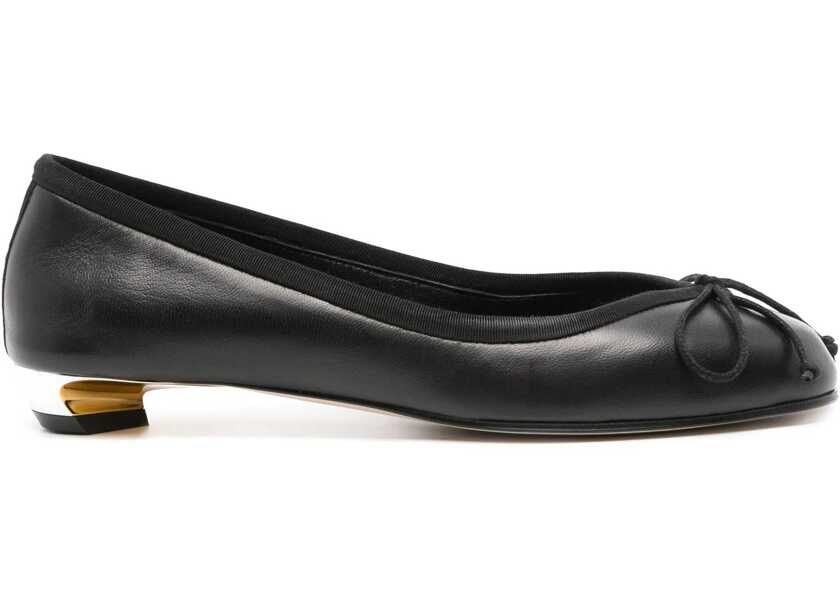 Balerini casual Alexander McQueen Leather Ballet Flats With Cuir Sole Black Femei (BM 18951502) 1