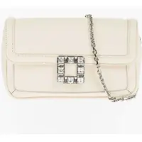 Genti de umar Leather Jeu De Fille Shoulder Bag With Crystals Embellished Femei