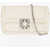 Roger Vivier Leather Jeu De Fille Shoulder Bag With Crystals Embellished White