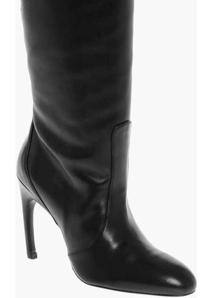 Cizme lungi Stuart Weitzman Leather Under The Knee Boots 10Cm Black Femei (BM 18951544) 4