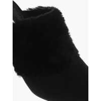 Saboti Dama - Saboti Manolo Blahnik Suede Pelos Mules With Eco-Fur Detail 10Cm Black Femei (BM 18951550) - B-mall.ro