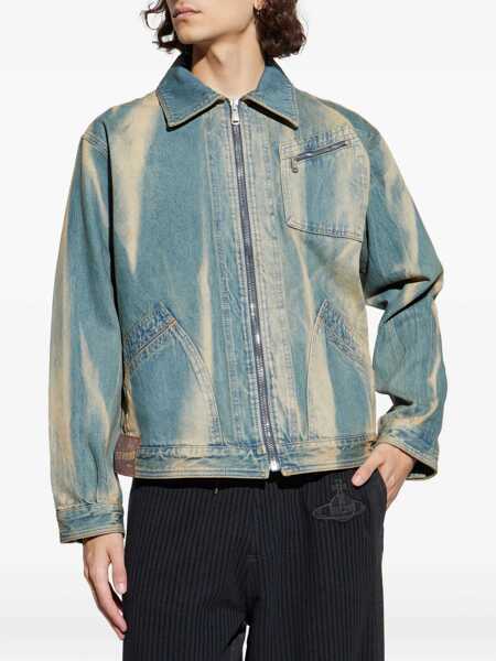 Jachete Vivienne Westwood Piranha denim Jacket BLUE Barbati (BM 18951610) 3