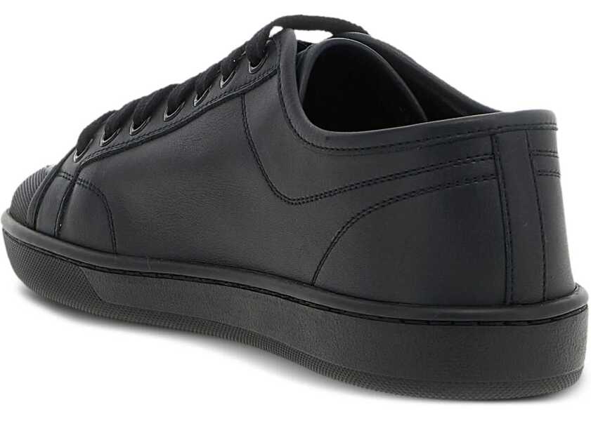 Sneakers Saint Laurent Smooth Leather Gym Sneaker BLACK Barbati (BM 18951640) 3