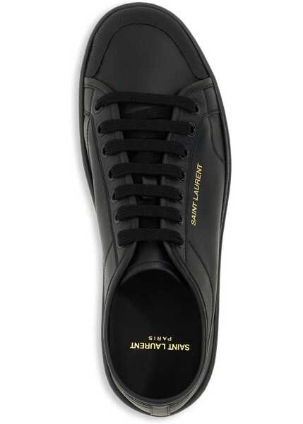Sneakers Saint Laurent Smooth Leather Gym Sneaker BLACK Barbati (BM 18951640) 4