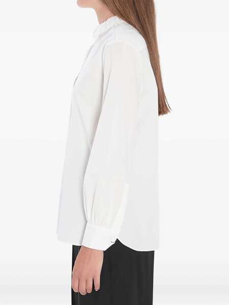 Bluze Saint Laurent Pierrot Collar Shirt WHITE Femei (BM 18951661) 3