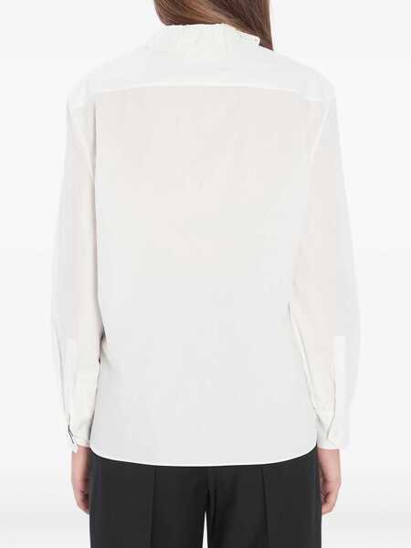 Bluze Saint Laurent Pierrot Collar Shirt WHITE Femei (BM 18951661) 4