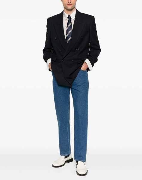 Sacouri office Saint Laurent Double-Breasted Wool Jacket BLUE Barbati (BM 18951664) 2