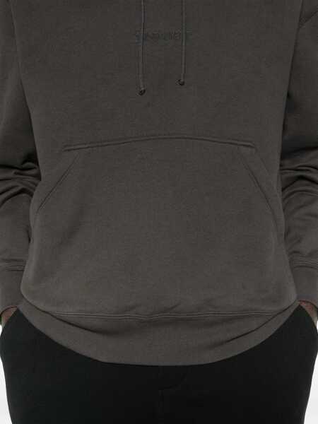 Bluze de trening Saint Laurent Hooded Sweatshirt With Logo GREY Barbati (BM 18951760) 5