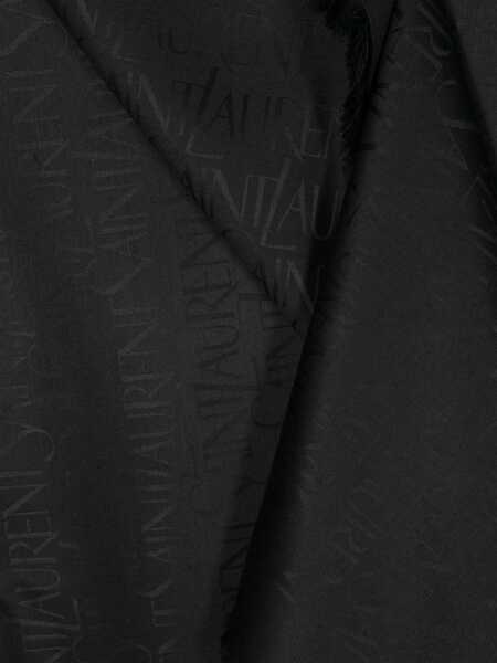 Esarfe Saint Laurent Square Scarf BLACK Femei (BM 18951775) 3