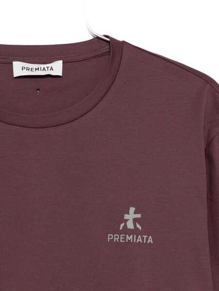 Tricouri Premiata T-Shirt With Logo BORDEAUX Barbati (BM 18951784) 3