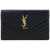 Saint Laurent "Cassandre" Clutch Bag With Chain BLACK