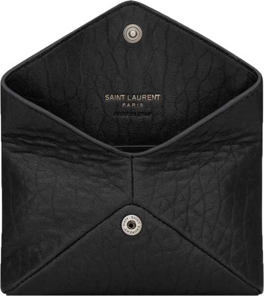 Portofele Saint Laurent Card Holder Envelope Cassandre BLACK Barbati (BM 18951826) 4