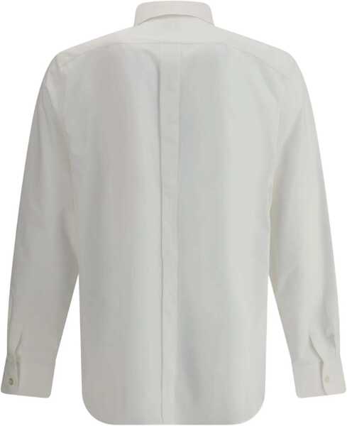 Camasi casual Saint Laurent Cotton Shirt WHITE Barbati (BM 18951841) 2
