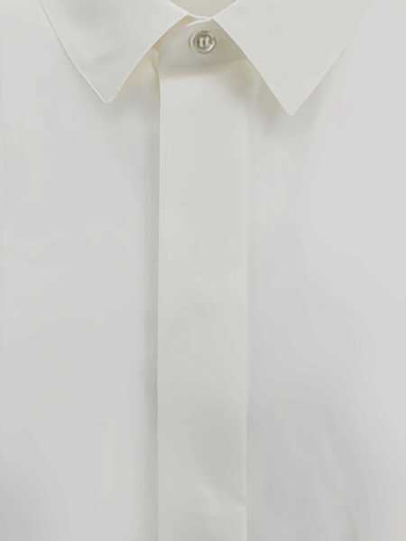 Camasi casual Saint Laurent Cotton Shirt WHITE Barbati (BM 18951841) 5
