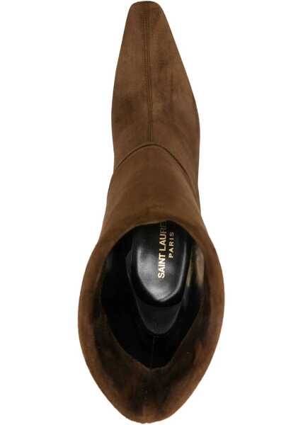 Cizme scurte Saint Laurent Ankle Boot Niki BROWN Femei (BM 18951853) 4