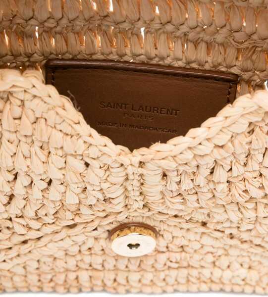 Genti tip postas Saint Laurent Clutch Bag With Chain Cassandras BEIGE Femei (BM 18951856) 4