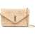 Saint Laurent Clutch Bag With Chain "Cassandras" BEIGE