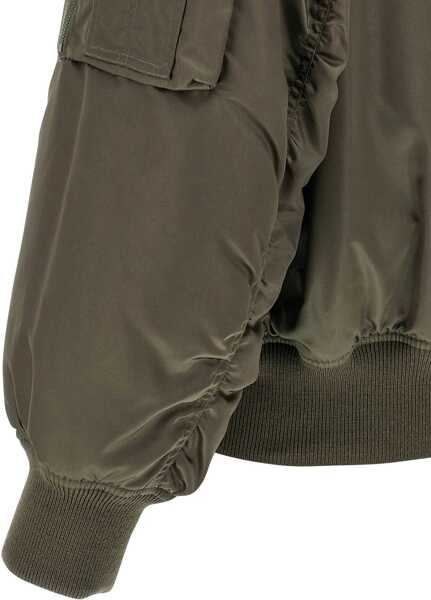 Bomber jacket Saint Laurent Water-Repellent Bomber Jacket GREEN Barbati (BM 18951865) 4