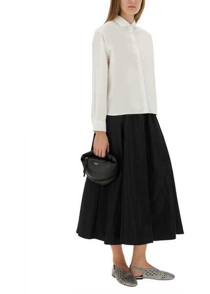 Bluze Aspesi Cotton Poplin Boxy Shirt WHITE Femei (BM 18951868) 2