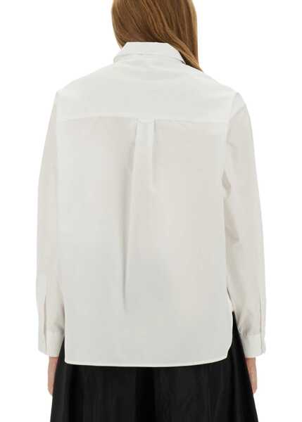 Bluze Aspesi Cotton Poplin Boxy Shirt WHITE Femei (BM 18951868) 3
