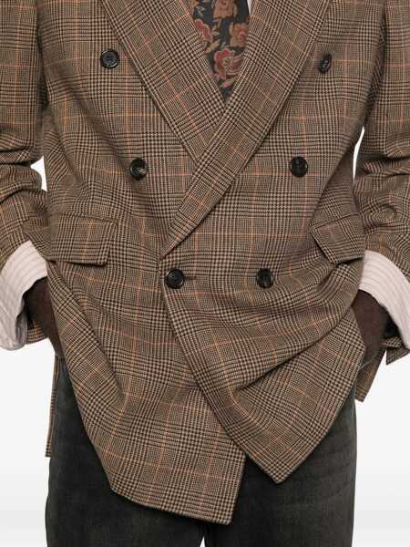 Sacouri office Saint Laurent Prince Of Wales Wool Jacket MULTICOLOUR Barbati (BM 18951907) 5