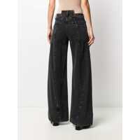 Blugi Maison Margiela Dama - Blugi skinny Maison Margiela Dcortiqu Palazzo Jeans BLACK Femei (BM 18951910) - B-mall.ro