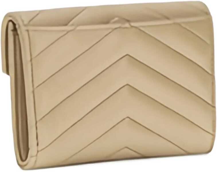 Portofele Saint Laurent Cassandras Wallet BEIGE Femei (BM 18951949) 3