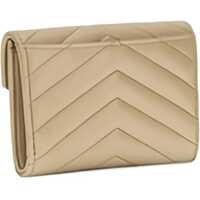 Portofele Dama - Portofele Saint Laurent Cassandras Wallet BEIGE Femei (BM 18951949) - B-mall.ro