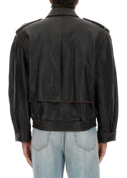 Geci de piele Saint Laurent Leather Jacket BROWN Barbati (BM 18951952) 4