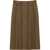 Saint Laurent Wool And Cashmere Midi Skirt BEIGE