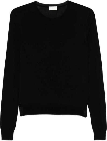 Pulovere casual Saint Laurent Cassandre Pullover BLACK Femei (BM 18951991) 1