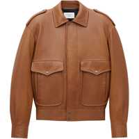 Geci de piele Oversized Leather Jacket Femei