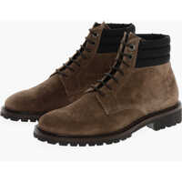 Ghete Suede Cannicci Lace-Up Booties With Carrion Sole Barbati