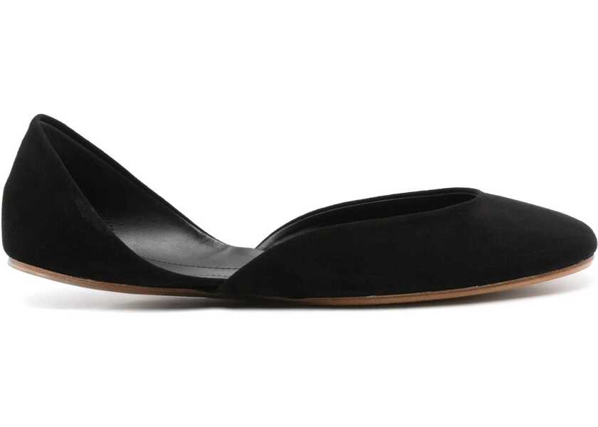 Balerini casual THE ROW Suede Gemma Ballet Flats Black Femei (BM 18952411) 1