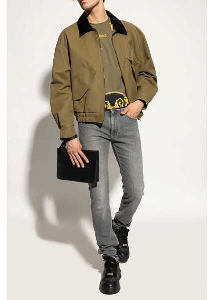 Sneakers Versace Leather Lace-Up Sneakers With Breathable Inserts Black Barbati (BM 18952420) 3