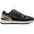 Versace Leather Lace-Up Sneakers With Breathable Inserts Black