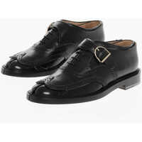 Pantofi Oxford Mm22 Vintage Effect Leather Tabi Oxford Shoes With Silver-To Barbati