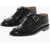 Maison Margiela Mm22 Vintage Effect Leather Tabi Oxford Shoes With Silver-To Black