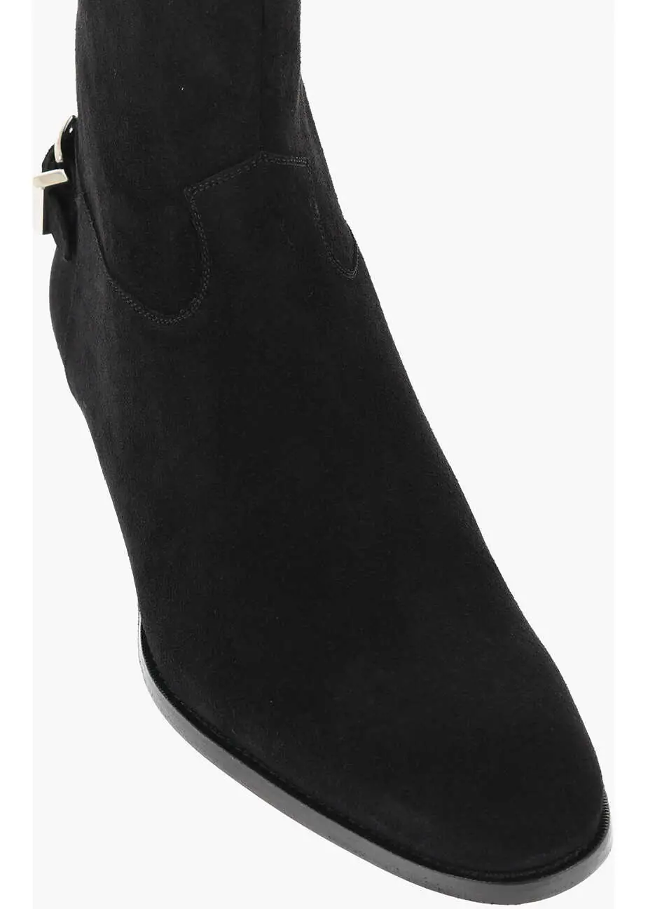 Ghete Cline Suede Drugstore Booties With Back Zip Black Barbati (BM 18952438) 4