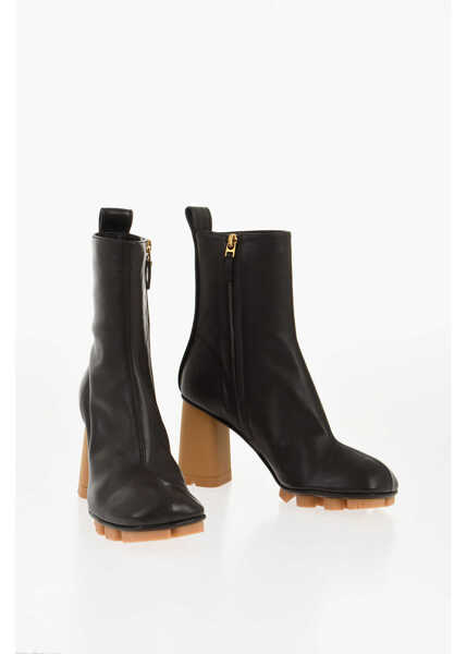 Botine Bottega Veneta Nappa Shore Booties With Inner Zip 9Cm Brown Femei (BM 18952453) 1