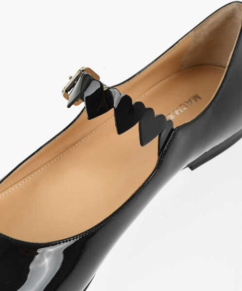 Balerini casual MACH & MACH Patent Leather Petit Coeur Mary Jane Ballet Flats Black Femei (BM 18952459) 4