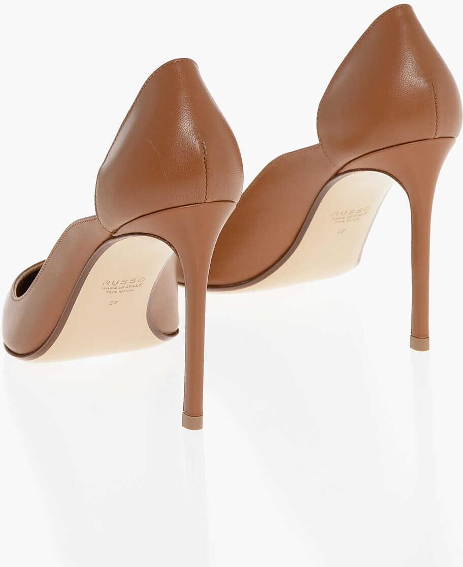 Pantofi stiletto Francesco Russo Leather Pumps With Stiletto Heel 9Cm Brown Femei (BM 18952471) 2